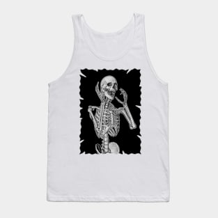 Skeleton screaming in horror Tank Top